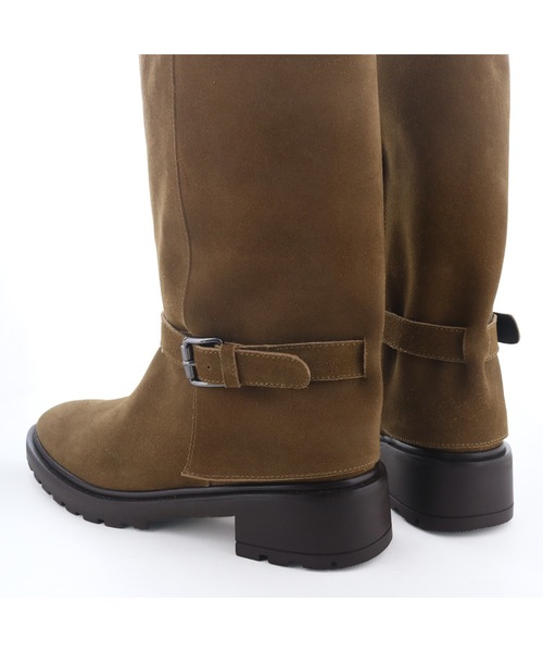 あしながおじさん（アシナガオジサン）の「ベルテッドカバーブーツ　3220051（ブーツ・レディース・ブラック/ブラウン・22.5cm/23cm/23.5cm/24cm/24.5cm）」の14枚目の写真