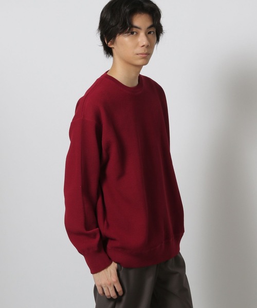 LAKOLE（ラコレ）の「スウェットライクニットプルオーバー / 575774（ニット/セーター・メンズ・ブルー/ブラック/ライトグレー/レッド・MEDIUM/LARGE/X-LARGE）」の4枚目の写真