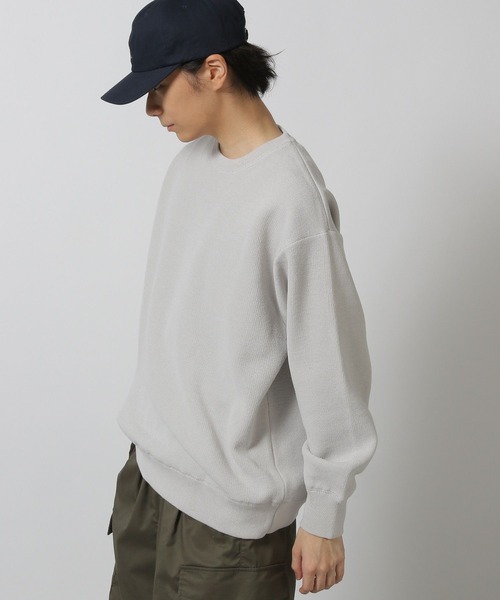 LAKOLE（ラコレ）の「スウェットライクニットプルオーバー / 575774（ニット/セーター・メンズ・ブルー/ブラック/ライトグレー/レッド・MEDIUM/LARGE/X-LARGE）」の2枚目の写真