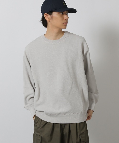 LAKOLE（ラコレ）の「スウェットライクニットプルオーバー / 575774（ニット/セーター・メンズ・ブルー/ブラック/ライトグレー/レッド・MEDIUM/LARGE/X-LARGE）」の8枚目の写真