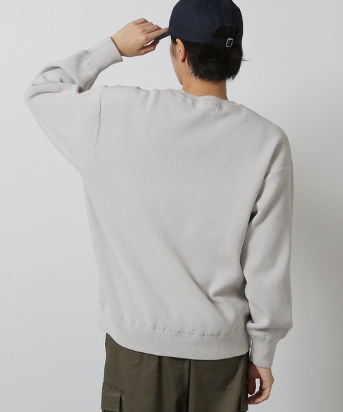 LAKOLE（ラコレ）の「スウェットライクニットプルオーバー / 575774（ニット/セーター・メンズ・ブルー/ブラック/ライトグレー/レッド・MEDIUM/LARGE/X-LARGE）」の9枚目の写真