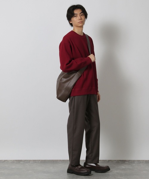 LAKOLE（ラコレ）の「スウェットライクニットプルオーバー / 575774（ニット/セーター・メンズ・ブルー/ブラック/ライトグレー/レッド・MEDIUM/LARGE/X-LARGE）」の10枚目の写真