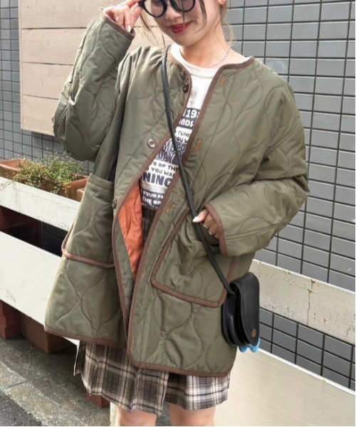 DOUBLE NAME（ダブルネーム）の「M-65 フィッシュテールライナー付きミリタリーコート（その他アウター・レディース・カーキ/ブラック・FREE）」の3枚目の写真