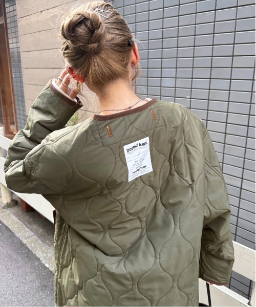 DOUBLE NAME（ダブルネーム）の「M-65 フィッシュテールライナー付きミリタリーコート（その他アウター・レディース・カーキ/ブラック・FREE）」の8枚目の写真