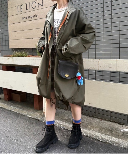 DOUBLE NAME（ダブルネーム）の「M-65 フィッシュテールライナー付きミリタリーコート（その他アウター・レディース・カーキ/ブラック・FREE）」の10枚目の写真