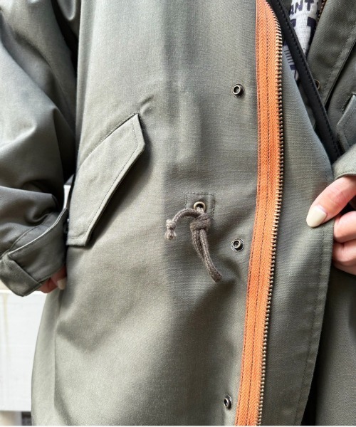 DOUBLE NAME（ダブルネーム）の「M-65 フィッシュテールライナー付きミリタリーコート（その他アウター・レディース・カーキ/ブラック・FREE）」の16枚目の写真