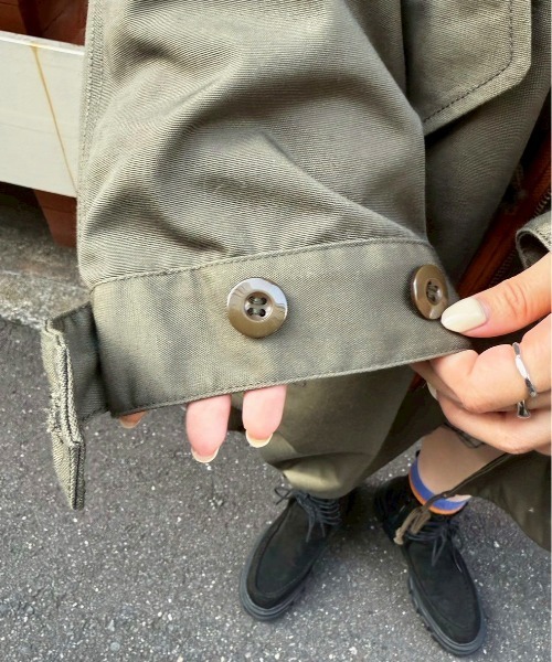 DOUBLE NAME（ダブルネーム）の「M-65 フィッシュテールライナー付きミリタリーコート（その他アウター・レディース・カーキ/ブラック・FREE）」の17枚目の写真