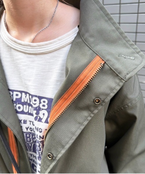 DOUBLE NAME（ダブルネーム）の「M-65 フィッシュテールライナー付きミリタリーコート（その他アウター・レディース・カーキ/ブラック・FREE）」の22枚目の写真