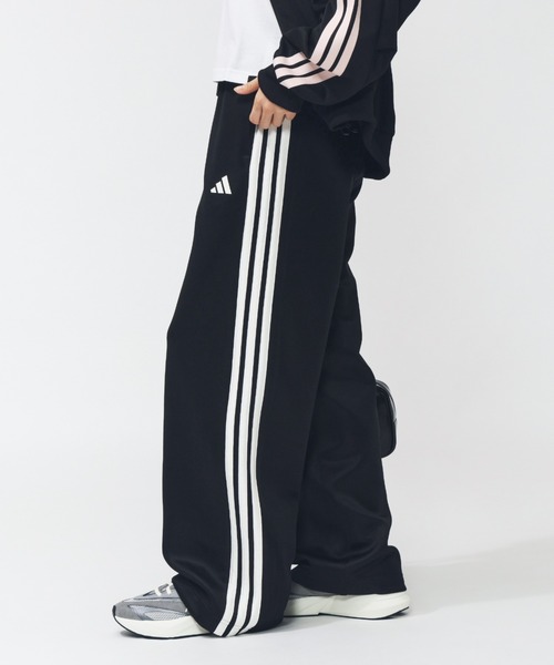 adidas（アディダス）の「アディダス adidas スタジアム スリーストライプス トラックパンツ（その他パンツ・レディース・ブラック/グレー・S/M/L/XL）」の11枚目の写真