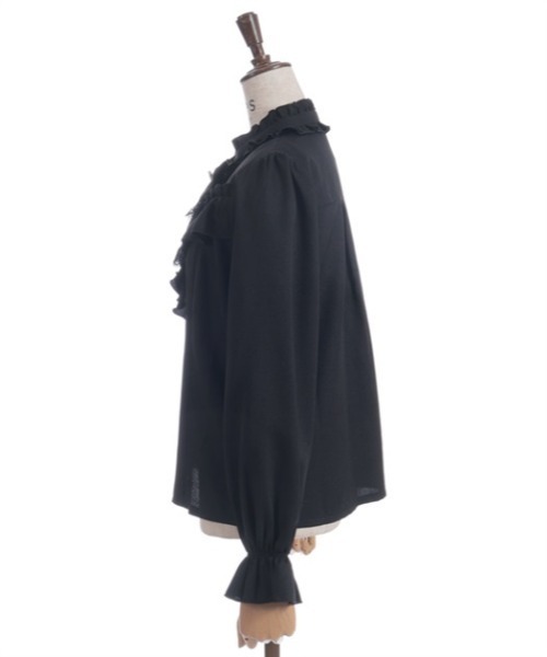 axes femme（アクシーズファム）の「リボン×ジャボブローチ付ブラウス（シャツ/ブラウス・レディース・キナリ/ピンク/ブラック/ワイン・MEDIUM）」の9枚目の写真
