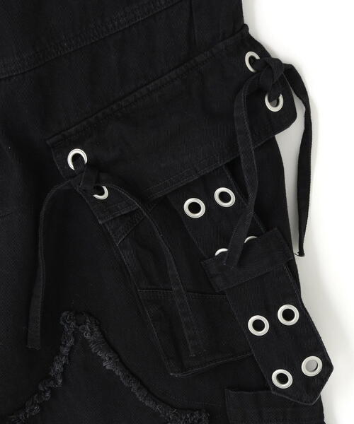 Chica（チカ）の「Chica/チカ/damage denim（デニムパンツ・レディース・グレー/ブラック・F）」の13枚目の写真