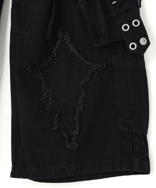Chica（チカ）の「Chica/チカ/damage denim（デニムパンツ・レディース・グレー/ブラック・F）」の12枚目の写真