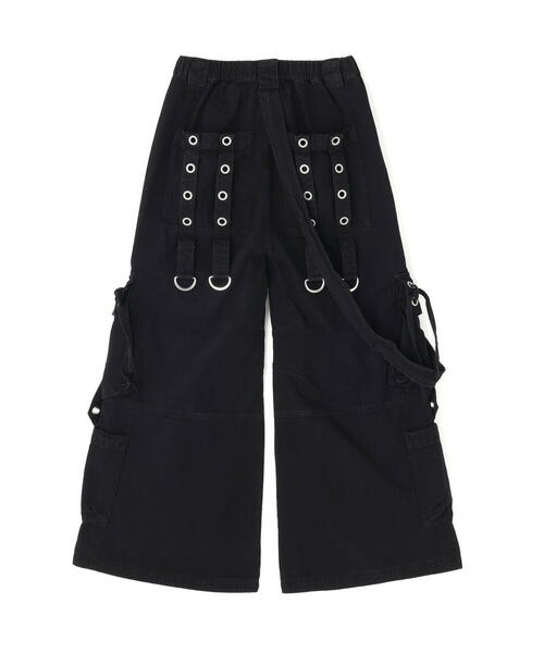 Chica（チカ）の「Chica/チカ/damage denim（デニムパンツ・レディース・グレー/ブラック・F）」の4枚目の写真