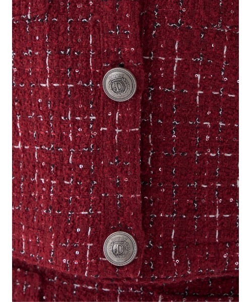 ツイードチェックショートジャケット（その他アウター）｜Darich