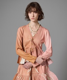 NON TOKYO（ノントーキョー）の「DIRECT PRINT RIB GATHER CARDIGAN（カーディガン/ボレロ）」
