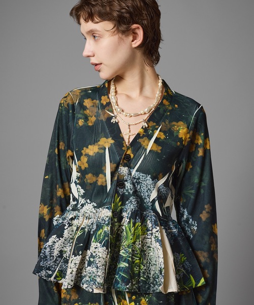 NON TOKYO(ノントーキョー)の「DIRECT PRINT RIB GATHER CARDIGAN(カーディガン/ボレロ・レディース・カラフル/ピンク/その他・FREE)」の15枚目の写真