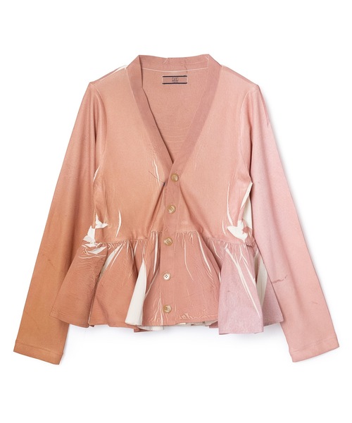 NON TOKYO(ノントーキョー)の「DIRECT PRINT RIB GATHER CARDIGAN(カーディガン/ボレロ・レディース・カラフル/ピンク/その他・FREE)」の5枚目の写真
