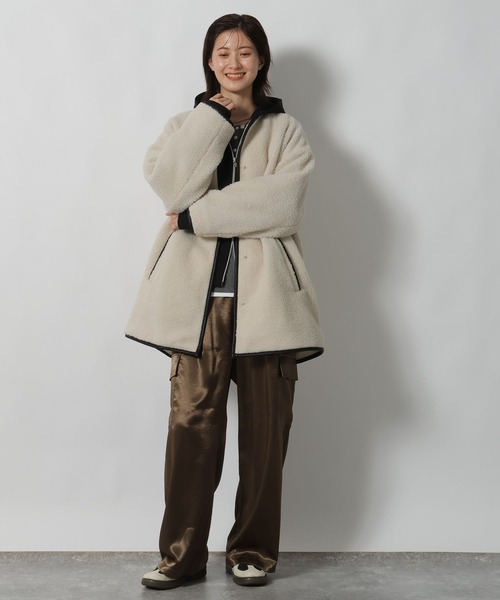 セール】パイピングボアブルゾン / 496632（ブルゾン）｜LAKOLE