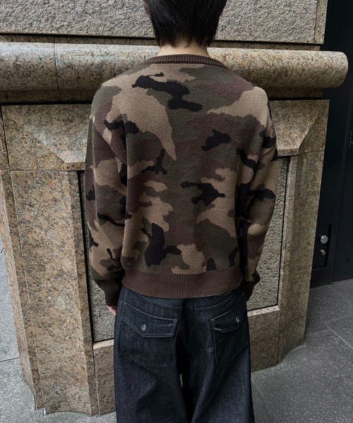 kutir(クティール)の「HENLEY NECK LINENLIKE CROPPED KNIT/ヘンリーネックリネンライククロップドニット(ニット/セーター・メンズ・ブラック/ブラウン/レッド/ネイビー/アイボリー/ボルドー/ブラウン系/ブラック系/カーキ/ブラック系1・MEDIUM/LARGE)」の18枚目の写真