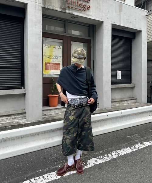 kutir(クティール)の「HENLEY NECK LINENLIKE CROPPED KNIT/ヘンリーネックリネンライククロップドニット(ニット/セーター・メンズ・ブラック/ブラウン/レッド/ネイビー/アイボリー/ボルドー・MEDIUM/LARGE)」の18枚目の写真