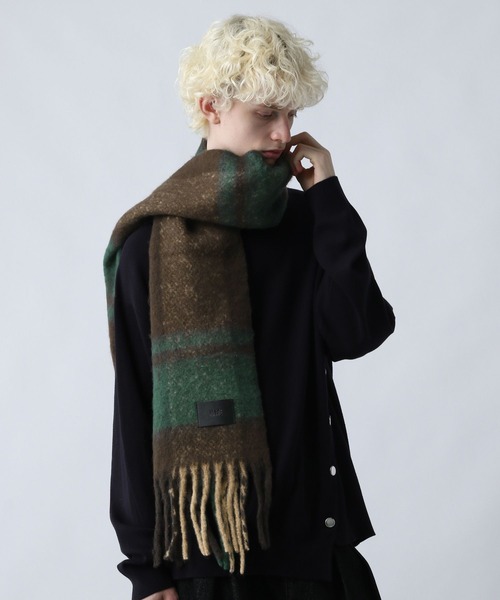 HARE（ハレ）の「シャギーマフラー(HARE)（マフラー・メンズ・ブラック/ブラウン系その他/グレー/ブルー系その他・FREE）」の2枚目の写真