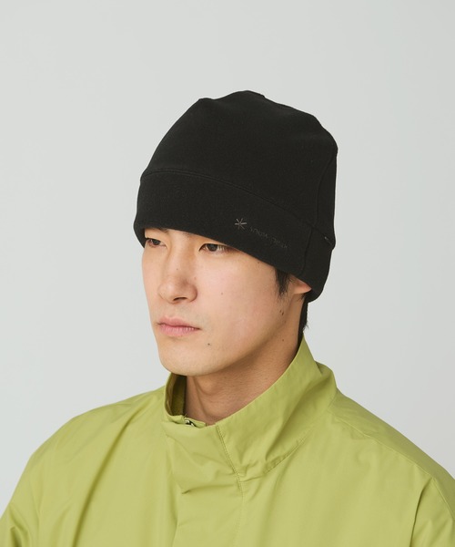 Snow Peak(スノーピーク)の「Snow Peak / Water-Repellent Fleece Watch Cap 撥水 フリース ワッチキャップ(ニットキャップ/ビーニー・メンズ・ブラック/ライトグレー/オレンジ・ONE SIZE)」の2枚目の写真