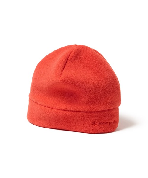 Snow Peak(スノーピーク)の「Snow Peak / Water-Repellent Fleece Watch Cap 撥水 フリース ワッチキャップ(ニットキャップ/ビーニー・メンズ・ブラック/ライトグレー/オレンジ・ONE SIZE)」の7枚目の写真