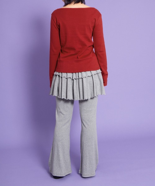 PUNYUS（プニュズ）の「クルーネックカーディガン（カーディガン/ボレロ・レディース・ブラウン/レッド/ネイビー・1/2/3/4/5）」の11枚目の写真