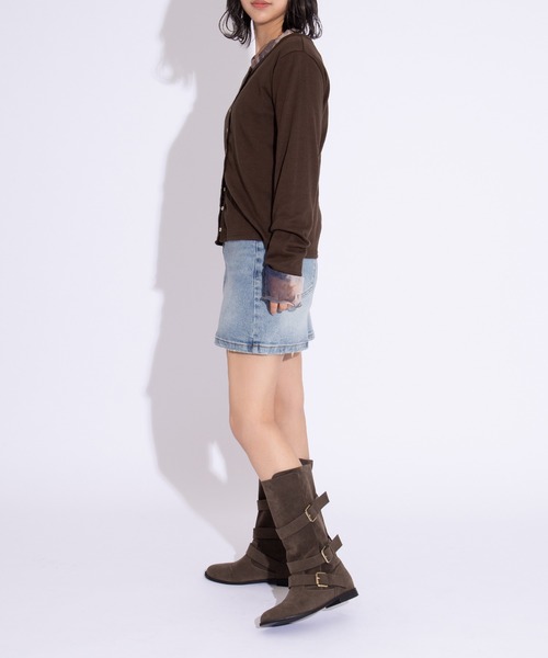 PUNYUS（プニュズ）の「クルーネックカーディガン（カーディガン/ボレロ・レディース・ブラウン/レッド/ネイビー・1/2/3/4/5）」の16枚目の写真