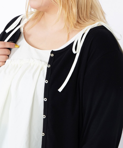 PUNYUS（プニュズ）の「クルーネックカーディガン（カーディガン/ボレロ・レディース・ブラウン/レッド/ネイビー/グレー/ブラック・1/2/3/4/5）」の8枚目の写真