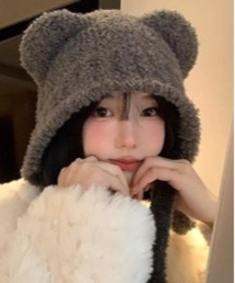 TONE SELECT GOODS（トーンセレクトグッズ）の「【urge select】《アニマルシリーズ》くま耳 もこもこ ニット帽/ニットキャップ（ニットキャップ/ビーニー）」