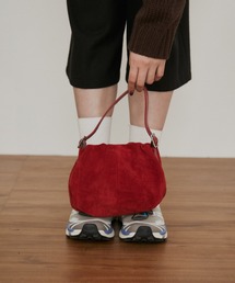レディースのバッグ（レッド/赤色系・スエード）ファッション通販