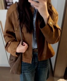 emi+（エミプラス）の「ショート丈スエードジャケット（その他アウター）」