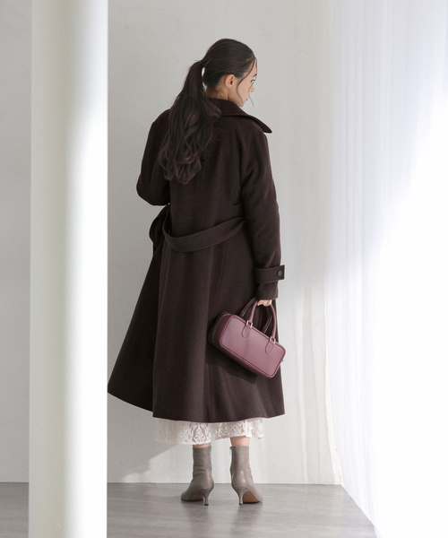 La TOTALITE（ラトータリテ）の「メルトンチェスターコート（チェスターコート・レディース・ブラウン/サックスブルー/ベージュ・38/36）」の21枚目の写真