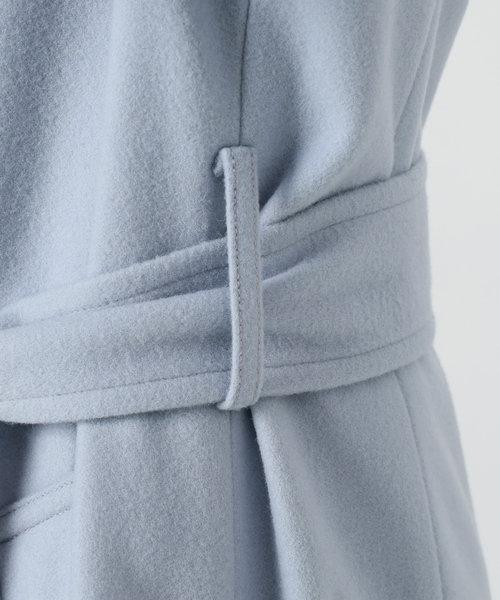 La TOTALITE（ラトータリテ）の「メルトンチェスターコート（チェスターコート・レディース・ブラウン/サックスブルー/ベージュ・38/36）」の4枚目の写真