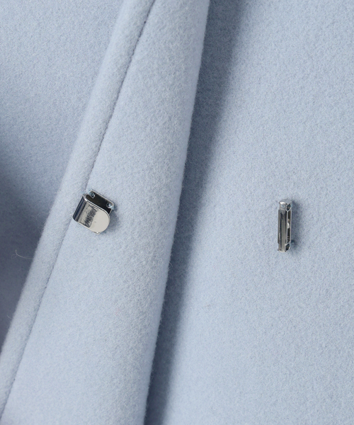 La TOTALITE（ラトータリテ）の「メルトンチェスターコート（チェスターコート・レディース・ブラウン/サックスブルー/ベージュ・38/36）」の6枚目の写真