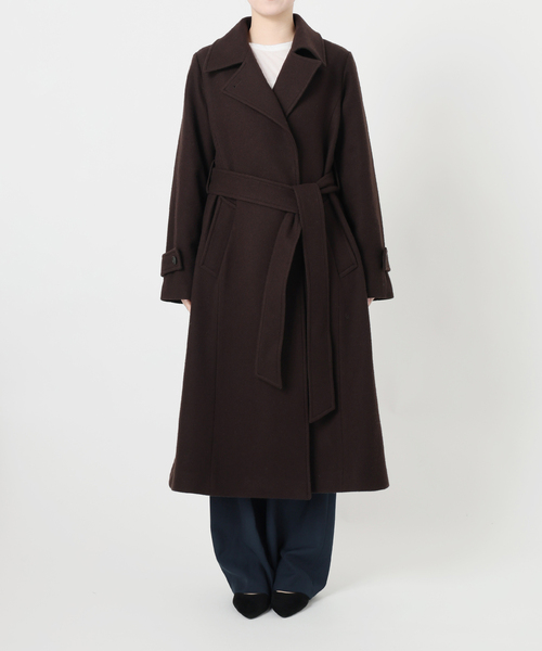 La TOTALITE（ラトータリテ）の「メルトンチェスターコート（チェスターコート・レディース・ブラウン/サックスブルー/ベージュ・38/36）」の10枚目の写真