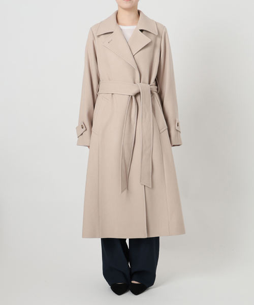 La TOTALITE（ラトータリテ）の「メルトンチェスターコート（チェスターコート・レディース・ブラウン/サックスブルー/ベージュ・38/36）」の13枚目の写真