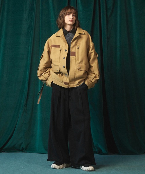 MAISON SPECIAL（メゾンスペシャル）の「《UNISEX》Melange Boucle Crew Neck Prime-Over Knit Pullover/メランジブークレクルーネックプライムオーバーニットプルオーバー【MAISON SPECIAL/メゾンスペシャル】（ニット/セーター・メンズ・ホワイト/オレンジ/ブルー/ブラック・0/1/2）」の10枚目の写真