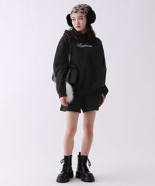 repipi armario（レピピ アルマリオ）の「【裏起毛】ナンバリングセットアップ（セットアップ・キッズ・ブラック/ブラウン/グレー・SMALL/LARGE/MEDIUM）」の4枚目の写真