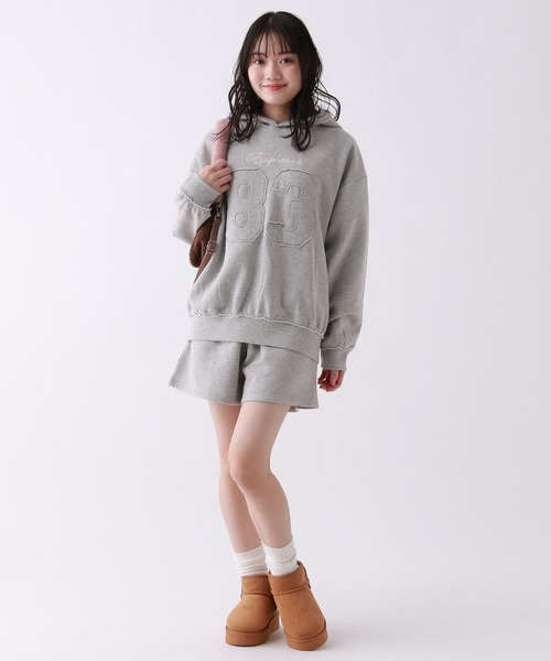 repipi armario（レピピ アルマリオ）の「【裏起毛】ナンバリングセットアップ（セットアップ・キッズ・ブラック/ブラウン/グレー・SMALL/LARGE/MEDIUM）」の6枚目の写真