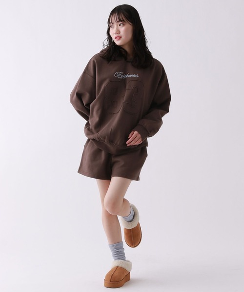 repipi armario（レピピ アルマリオ）の「【裏起毛】ナンバリングセットアップ（セットアップ・キッズ・ブラック/ブラウン/グレー・SMALL/LARGE/MEDIUM）」の9枚目の写真