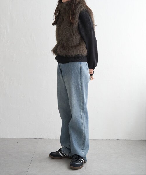 VENCEEXCHANGE(ヴァンスエクスチェンジ)の「フェイクファーショート丈ジレ(ベスト・レディース・ブラック/ベージュ/その他1/その他2/ブラウン系/ブラウン・FREE)」の19枚目の写真