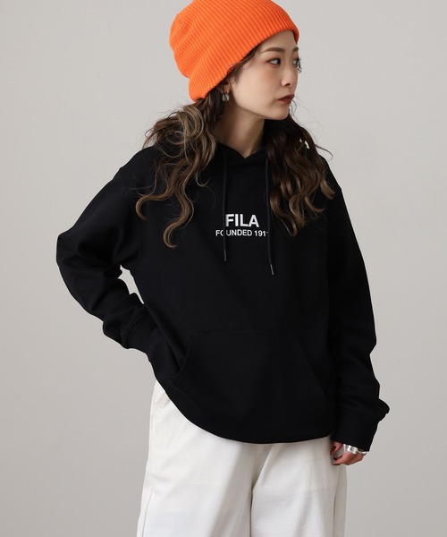 FILA(フィラ)の「FILA フィラ プリント 長袖パーカー スウェット フーディ hoodie parka(パーカー・レディース・ブラック/ネイビー・L/XL/M)」の11枚目の写真