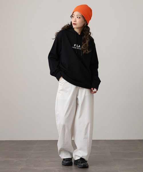 FILA(フィラ)の「FILA フィラ プリント 長袖パーカー スウェット フーディ hoodie parka(パーカー・レディース・ブラック/ネイビー・L/XL/M)」の5枚目の写真