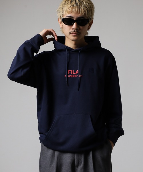 FILA(フィラ)の「FILA フィラ プリント 長袖パーカー スウェット フーディ hoodie parka(パーカー・レディース・ブラック/ネイビー・L/XL/M)」の9枚目の写真