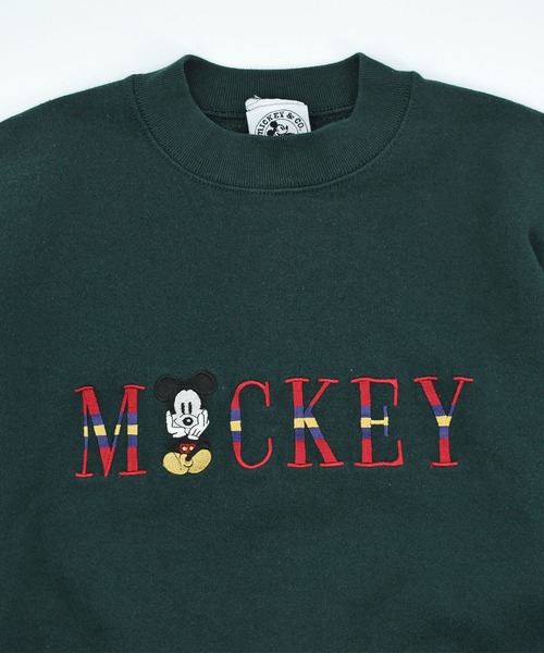 LABORATORY R(ラボラトリーアール)の「【USED】90’s Disney “Mickey“ キャラキター スウェット USA製(スウェット・メンズ・グリーン・X-LARGE)」の2枚目の写真