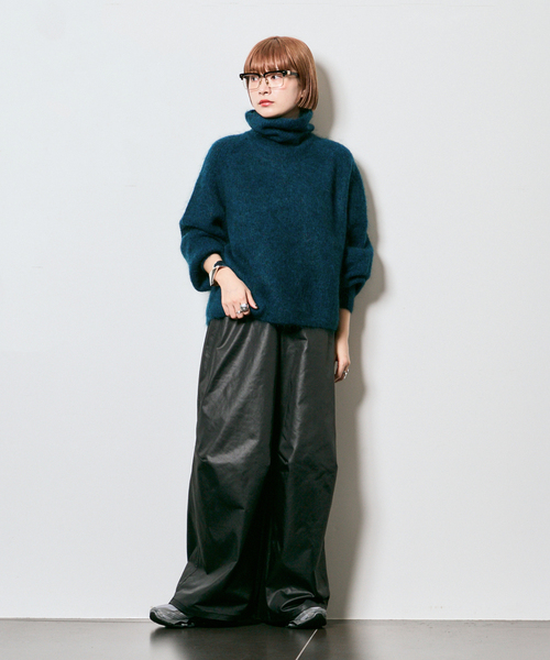 [値下げ] 美品 SAYAKADAVIS (サヤカデイヴィス)モヘアニット セール】SAYAKA DAVIS MOHAIR HIGHNECK VKT302-MK：ニット（ニット