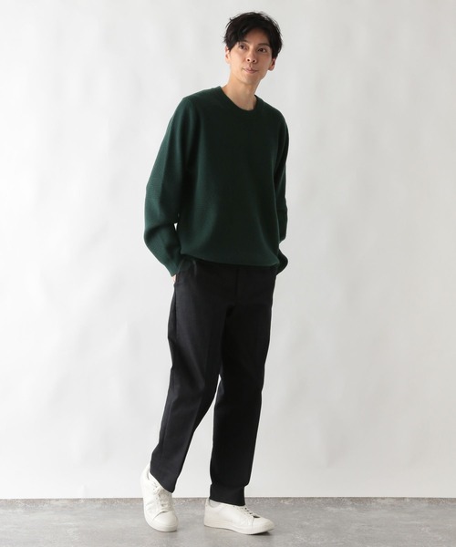 GLOBAL WORK(グローバルワーク)の「メルティ編地切り替えプルオーバー/ 581090(ニット/セーター・メンズ・ネイビー/カーキ/ライトベージュ/ホワイト系その他2・X-LARGE/SMALL/MEDIUM/LARGE)」の17枚目の写真