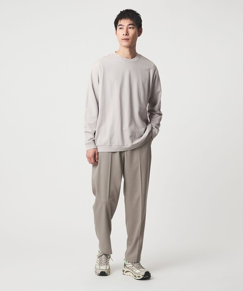 green label relaxing(グリーンレーベルリラクシング)の「ディペンド インレイ クルーネック カットソー(Tシャツ/カットソー・メンズ・グレー系/パープル/ダークグレー・M/XL/S/L)」の4枚目の写真